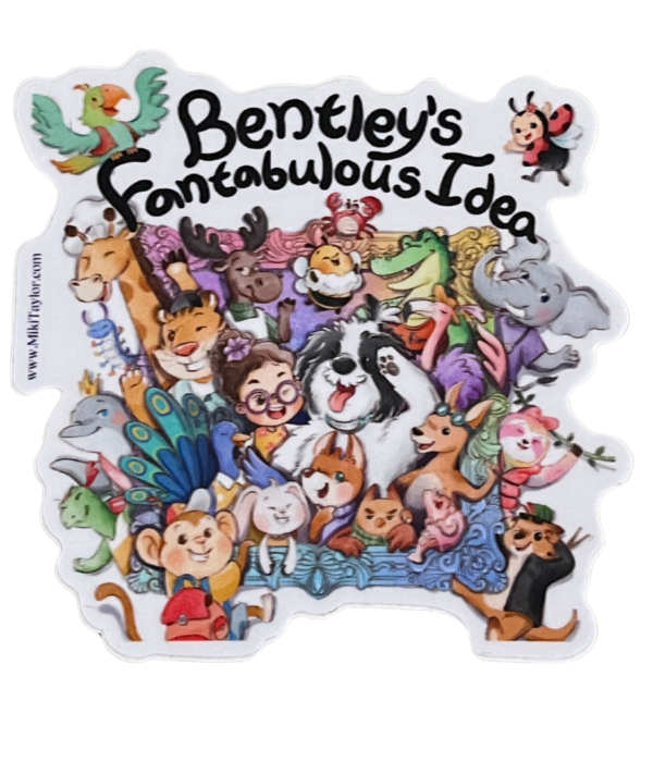 Bentley's Fantabulous Idea Book Cover Sticker-2 Bentley's Fantabulous Idea Book Cover Sticker-2